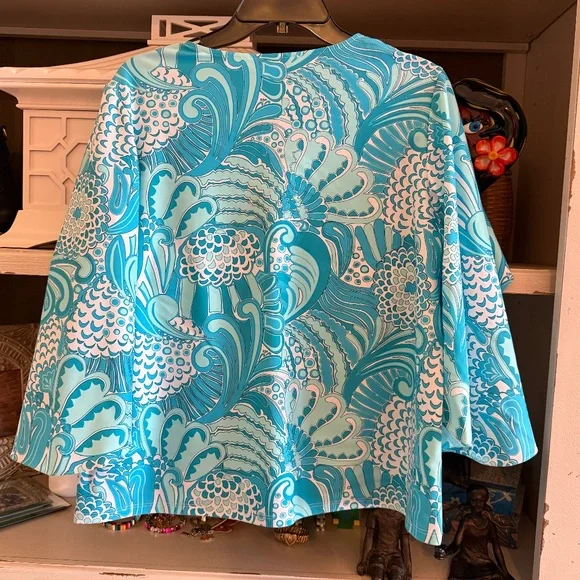 Jude Connally Medium M Daniella top Enchanted Sea Aqua nwt - Picture 6 of 7